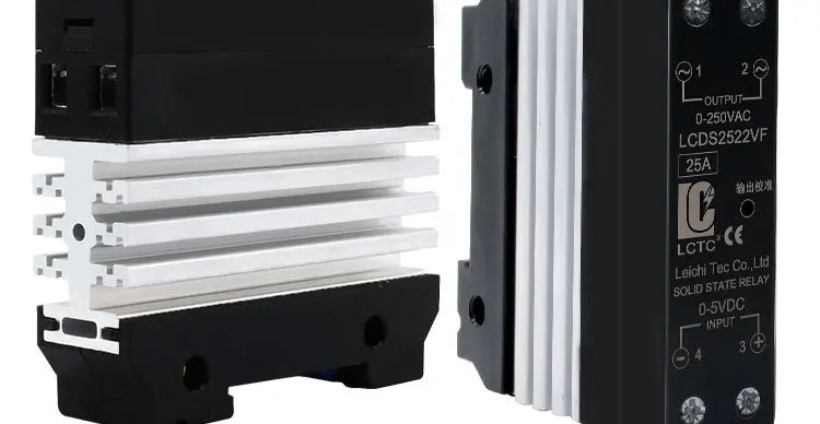 LCTC 0-10V 4-20mA 0-5V SSR Solid State Relay Voltage Regulator Single Phase Slim Relay With Radiator 10A 25A 40A 50A 60A 80A