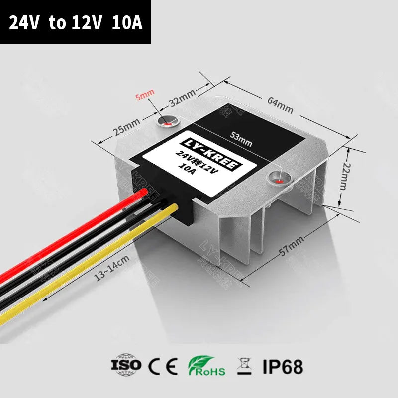 LY-KREE 24v to 12v converter 1A 3A 5A 10A 20A 30A 40A step-down module dc dc 24v to 12v step down converter dc power supply