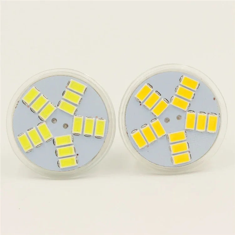 MR11 GU4 Mini LED Spotlight Bulbs AC DC12V 5730SMD 7W 15LEDs Super Bright Cool Warm White Lamp Replace 40W Halogen Light
