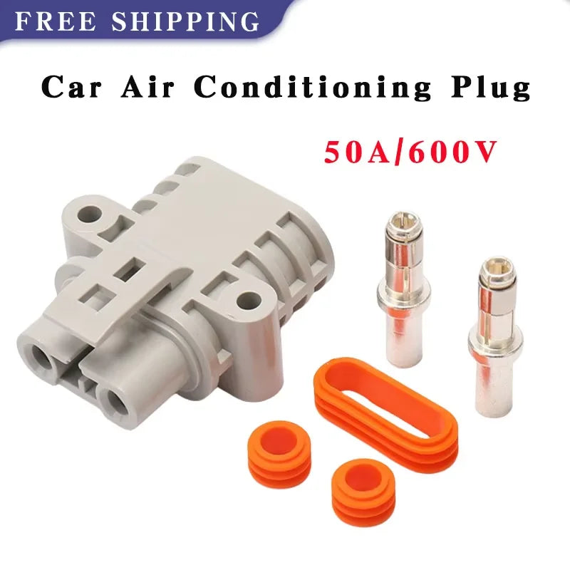 5/20/100Sets Anderson Style 50A Waterproof Connector Plug for Parking/Auto Air Conditioning Power Supply, High Current 12V/24V