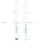 outdoor waterproof antenna NB/GSM/1.2G/1.3G/1.5G/1.8G/2.4G LTE/2.4/5.8G high-gain flexible antenna N-J male Gooseneck antenna