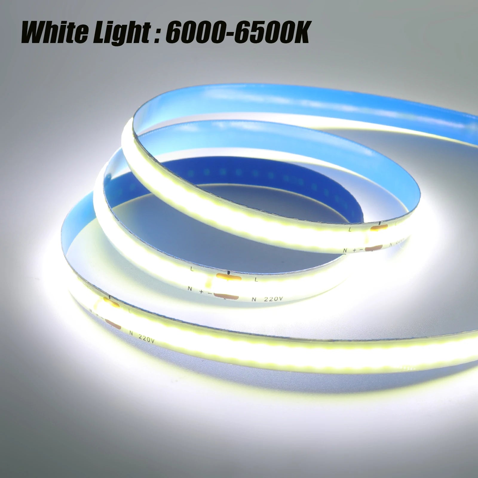 5M 10M 20M 50M/Roll COB Strip AC 220V 240Leds/M IP20 3000K 4000K 6000K Driver Build In Home Decor Flexible Ribbon Rope LED Light