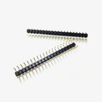 10pcs 2.54mm/2.0mm U Shape Single Row 1x40P Right Angle RA DIP Connector Button Entry Gold Breakable PCB Jumper Male Pin Header