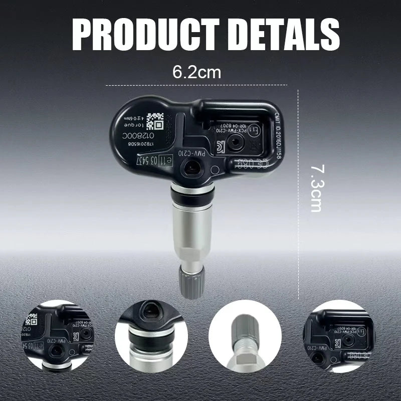 1/4PCS Tire Pressure Monitoring Sensor TPMS 4260742020 For Citroen C1 Lexus CT ES GS IS LS Series Compatible With PMV-C210