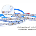 S Shaped LED Lights 5V/12V SMD5050 Addressable RGB Pixel WS2812B/WS2815 Character LED Strip Light for Light Boxes Signboards LED