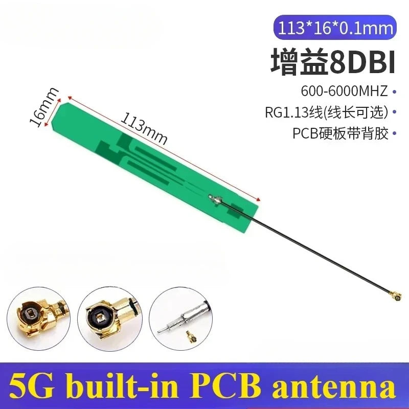 2PCS/lot 5G 4G Lte GSM GPRS 2G 3G Nb-Iot Module Full Frequency Built-In FPC/PCB High Gain Patch Antenna