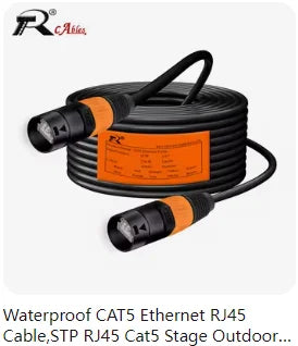 RJ45 Waterproof Network Connector, RJ45 Male Plug Ethernet Connector