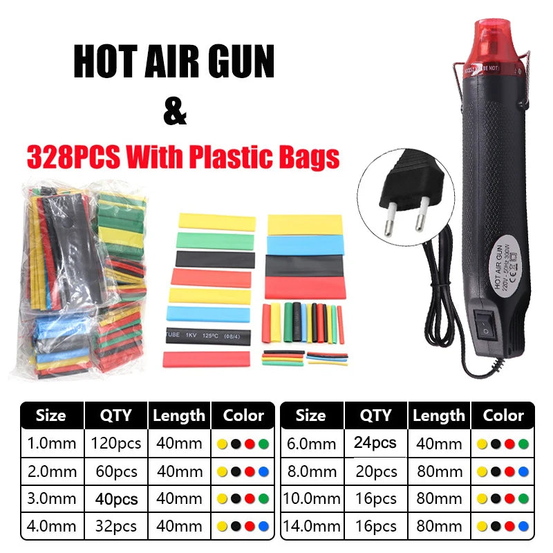 220V DIY Heat Gun Electric Power Tool Hot Air Gun 300W Temperature Gun With Supporting Seat Shrink Plastic DIY Craft Tool