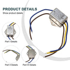 Power Filter Line Audio Purifier CW1BL AC 250V AntiInterference Designed for Electrical and Household Equipment Rated 3A 6A 10A