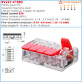 Mini Fast Wire Connector Terminal 25/50/100 PCS Set Compact Plug-in Home Wiring 0.08-4.0mm Universal Cabler for Electronics