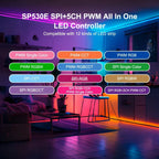 LED Controller Universal Wifi SPI Pixel Dimmer SP530E Addressable Controller PWM RGB RGBW RGBCCT LED Dim 5-24V LED Light