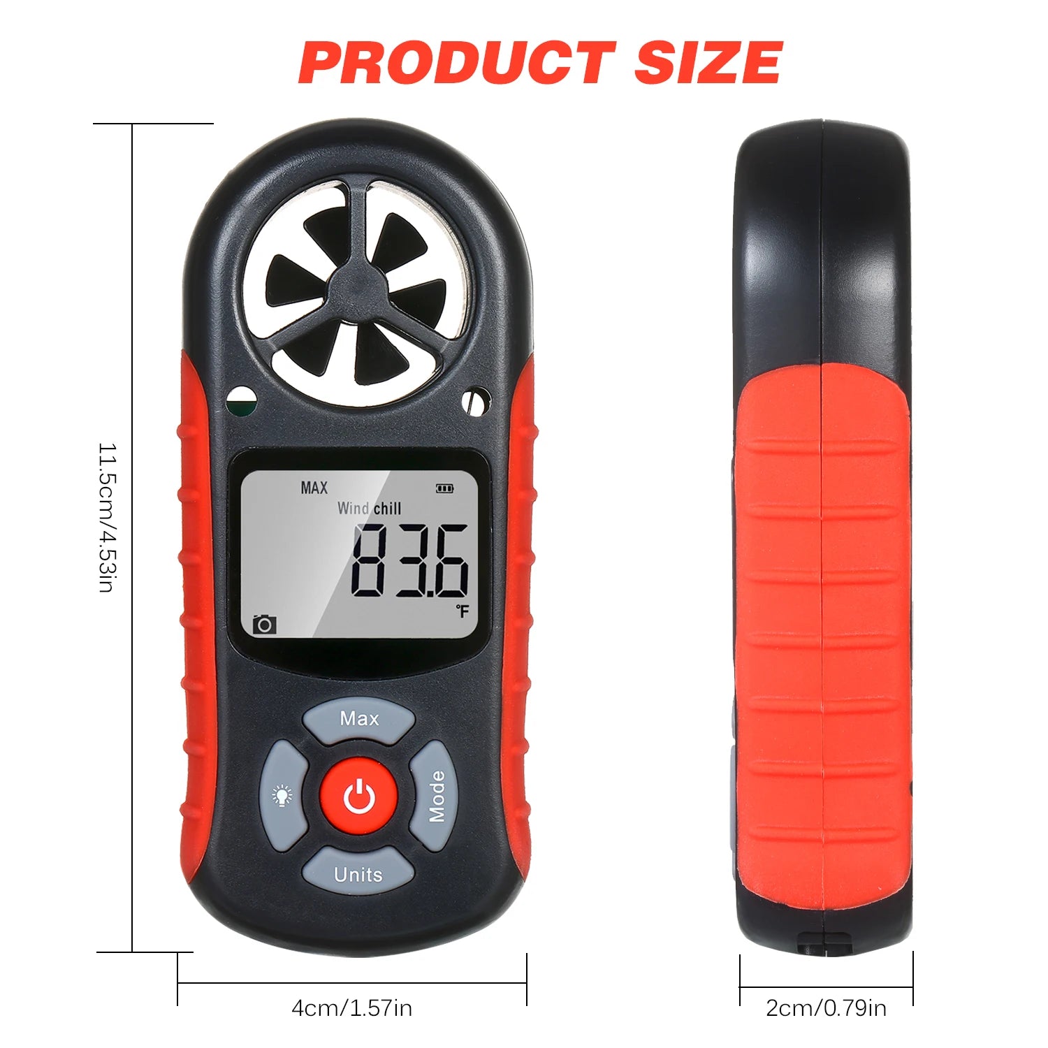 TL-303 Digital Anemometer Wind Speed Wind Chill Temperature Humidity Heat Index Dew Point Barometric Pressure Altitude Meter