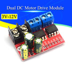 1-10Pcs H Bridge Remote Control 5A 3V-14V Dual DC Motor Drive Module Voltage Reverse PWM Speed Regulation Double Super L298N 5AD