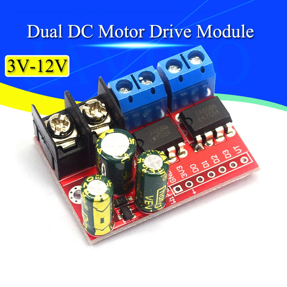 1-10Pcs H Bridge Remote Control 5A 3V-14V Dual DC Motor Drive Module Voltage Reverse PWM Speed Regulation Double Super L298N 5AD