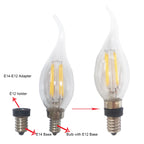 8pcs E14 to E12 Adapter LED CFL European Chandelier Lamp Base US Candle Bulb Holder Converter
