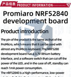 NRF52840 Development Board Compatible With Nice,New ipex antenna base version,Nano V2.0 Bluetooth Charging Management Pro Type-c