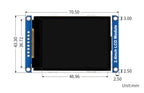 Waveshare 2.4inch LCD Display Module 65K RGB 2.4 inch SPI 240×320 for Arduino / Raspberry Pi / STM32