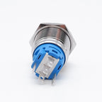 10 pcs  Latching Push Button Switch Metal Shell 16/19/22mmWaterproof Power Symbol Pattern Self-Locking Momentary Fixed 1NO 1NC