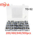 200-900PCS TO-92 Transistor Assortment Kit PNP/NPN Box BC547 BC327 BC337 2N2222 3904 3906 C945transistors set electronics Kit