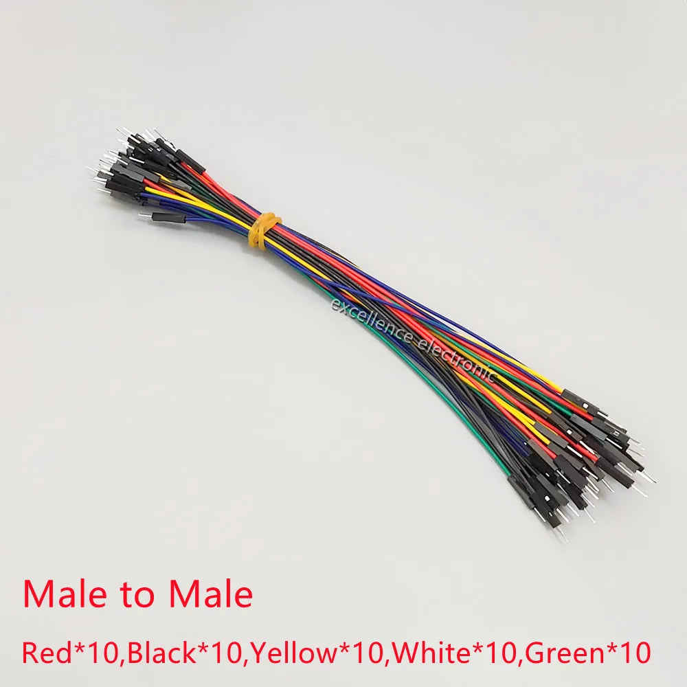 50-300pcs Breadboard Dupont Cable For Arduino Line 2.54mm Male Female Dupont 10cm 20cm 30cm Jumper Wire  DIY 1P Connector