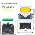 XB2 button switch metal emergency stop reset rotating mushroom head jog power start stop