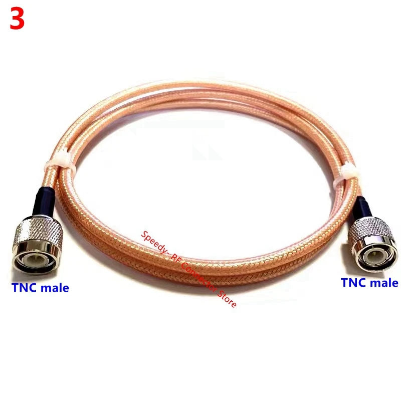 RG142 Coax Cable Double Shielded Crimp for UHF PL259 N Type TNC BNC Male Female Connector Extension Fast Delivery Brass Copper