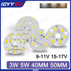3W 5W LED PCB Board Soldering Wire Plug Wire 32MM 40MM 50MM Bulb Light Source 5730 SMD Light Board, DIY Aluminum PCB