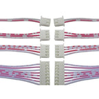 10PCS JST XH2.54 2p 3p 4p 5p 6p 7p Female Connector Terminal Cable 10cm 20cm 30cm 2.54mm Red white Wire Single/Double Head 26AWG