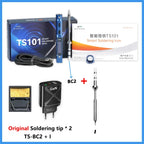 Original TS101 Soldering Iron 90W Mini Thermostat LCD Displays TS100 TS 101 Soldering Iron with PD Plug Tip Set Miniware