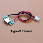 5pcs USB Adapter Cable PH2.0mm Terminal Micro USB Jack Type-C Charging Port 2P Strip Line Of Solder Joint Male Female Connector