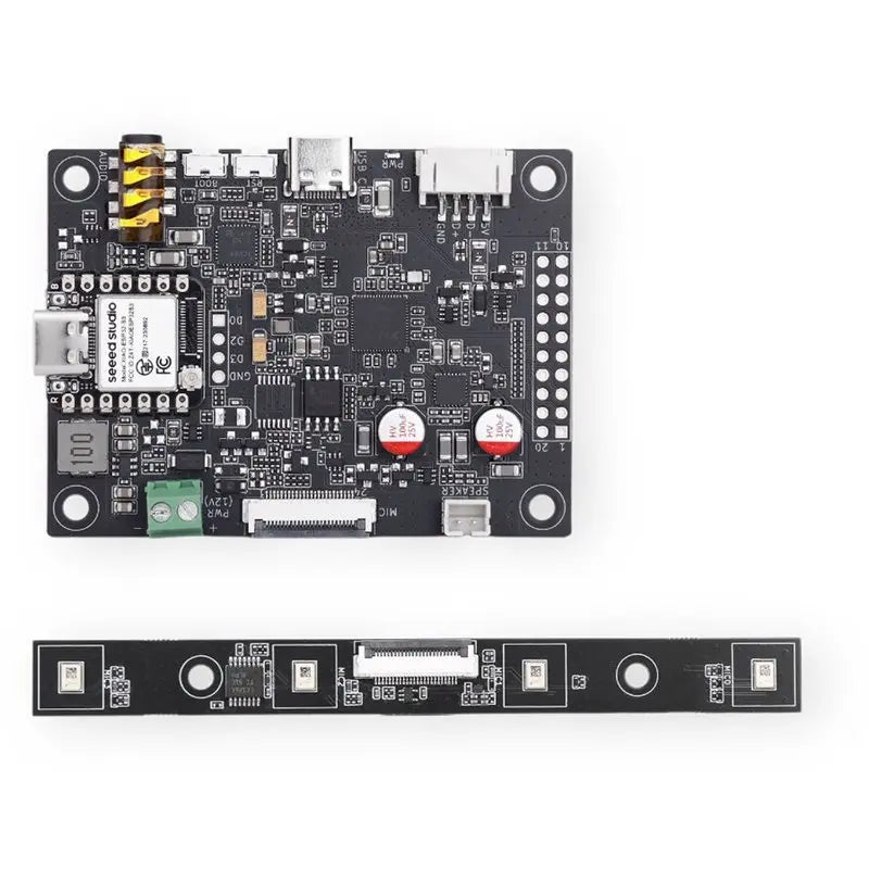 XIAO ESP32S3 Embedded AI Respeaker Flex XVF3800 Linear 4-Mic Microphone Array, USB/I2S For Robotics