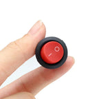 1~300pcs KCD1 LED Rocker Switch Round 2/3Pin ON-OFF-ON 2/3 Position 6A/250VAC 10A/125VAC SPST 23mm Car Push Button Switches