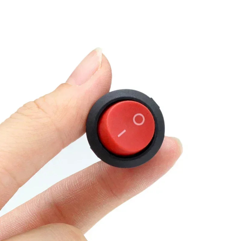1~300pcs KCD1 LED Rocker Switch Round 2/3Pin ON-OFF-ON 2/3 Position 6A/250VAC 10A/125VAC SPST 23mm Car Push Button Switches
