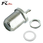 1PC Nickel Plated F Type Female Bulkhead Jack Socket Panel Mount Adapter RF Coaxial Connector for RF Lighting