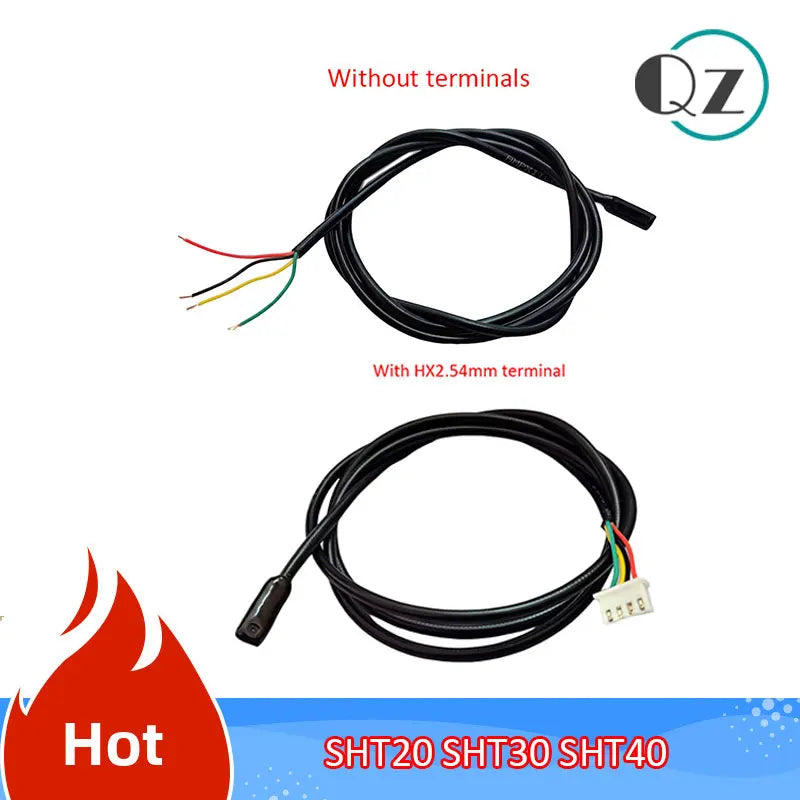 SHT20 SHT30 SHT31 SHT35  SHT40 SHT41 SHT45 I2C Temperature Humidity Sensor Probe Cable Waterproof Digital Capacitance Sensors 1M