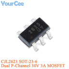 50pcs CJ3401A R1A CJ3401 R1 CJ3407 3407 CJ2307 S7 CJ2303 S3 CJ2321 S21 CJ2301 S1 CJ2305 S5 SOT-23 P-channel SMD MOSFET BSS84