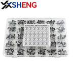 600PCS TO-92 Transistor KIT 30Values*20PCS SS8050 8550 BC547 2N2222 C945 NPN PNP Through Hole DIY Electronic Components With Box