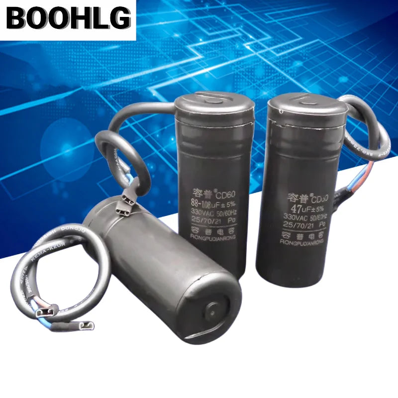 CD60 Refrigerator Freezer Compressor Starting Capacitor 330V 330VAC 53-64UF 72-88UF 108-130UF 145-175UF 161-193UF 189-227UF