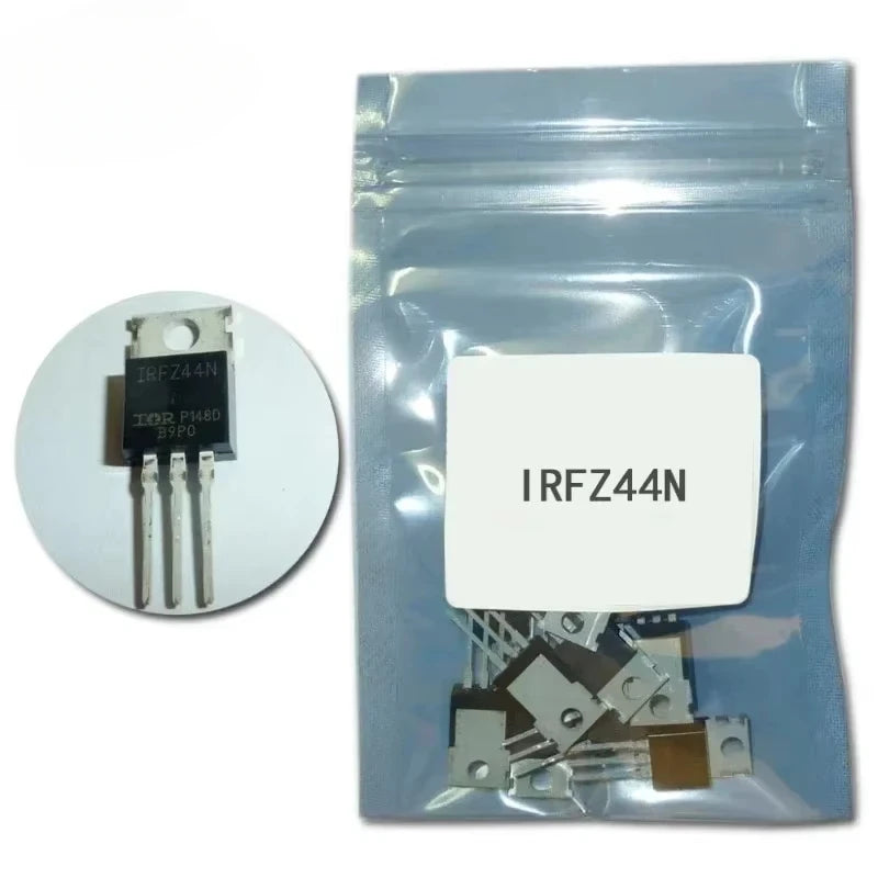5/10/25PCS Mosfet IRFZ44N TO220 Transistor Kit IRFZ44N TO-220 High Power Transistors IRFZ44 49A 55V Field Effect Transistor