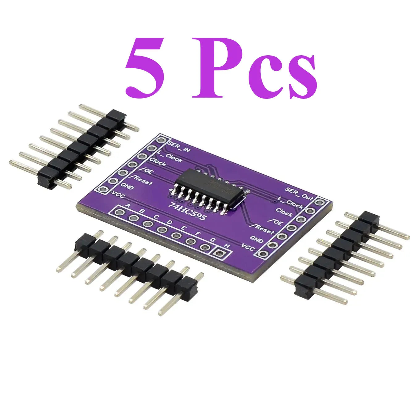 5~100Pcs 74HC595 8 Bit Serial To Parallel Shift Register IC Open Drain CMOS Chip Low Power Serial Output Electronic  Block