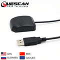 QUESCAN UBX M8030 M8N USB GPS Antenna Receiver GPS Galileo GLONASS Receiver Windows Linux Android USB GNSS NMEA 0183 1-10Hz