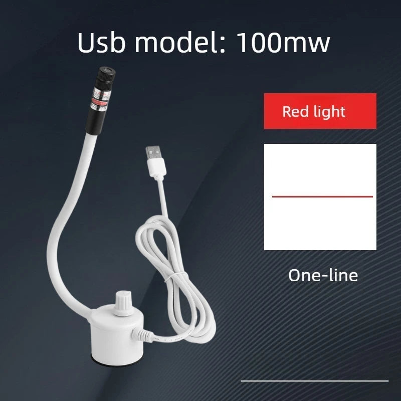 USB Laser Positioning Light Adjustable Red Green with Magnetic Base DC5V Line Cross for Cutting Sewing Machine Accessories