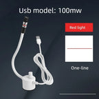 USB Laser Positioning Light Adjustable Red Green with Magnetic Base DC5V Line Cross for Cutting Sewing Machine Accessories