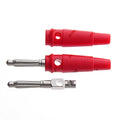 5PCS 4mm 32A High Current Solderless Screw Side Stackable Banana Plug Connector 32A 4mm