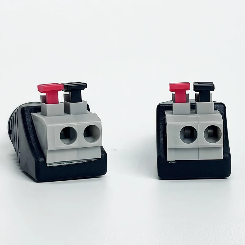4/10/40 Pcs AV Audio Video Connector with Solderless Crimp - RCA Male/Female to Terminal Block for Speakers & Home Theater