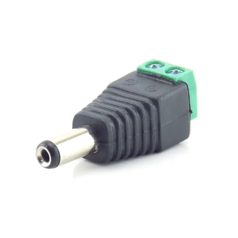 2/5/10pcs 12V DC BNC Male Female Connector Coax CAT5 Video Balun Adapter Plug For Led Strip Lights CCTV Camera Accessories B5