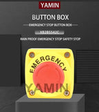 22mm EX Waterproof Emergency Stop Push Button Switch Box Mushroom Elevator Lift Security Rain-proof BE102C