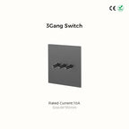 Avoir Wall Toggle Switch Gray Stainless Steel Panel Light Switches 2Way Power Socket Europe Korea French Electrical Outlets Home