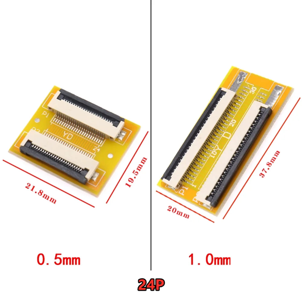 FPC Extension Board FFC Flexible Ribbon Cable Adapter Board 1.0/0.5mm Spacing Flat Wire 4P/8P/10P/20P/40P-60P for Electronics