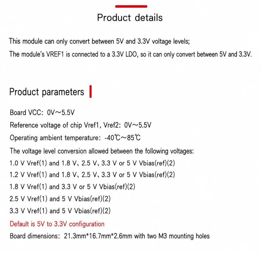 5pcs PCA9306 Bidirectional I2C Level Shifter Module IIC Voltage Converter/I2C